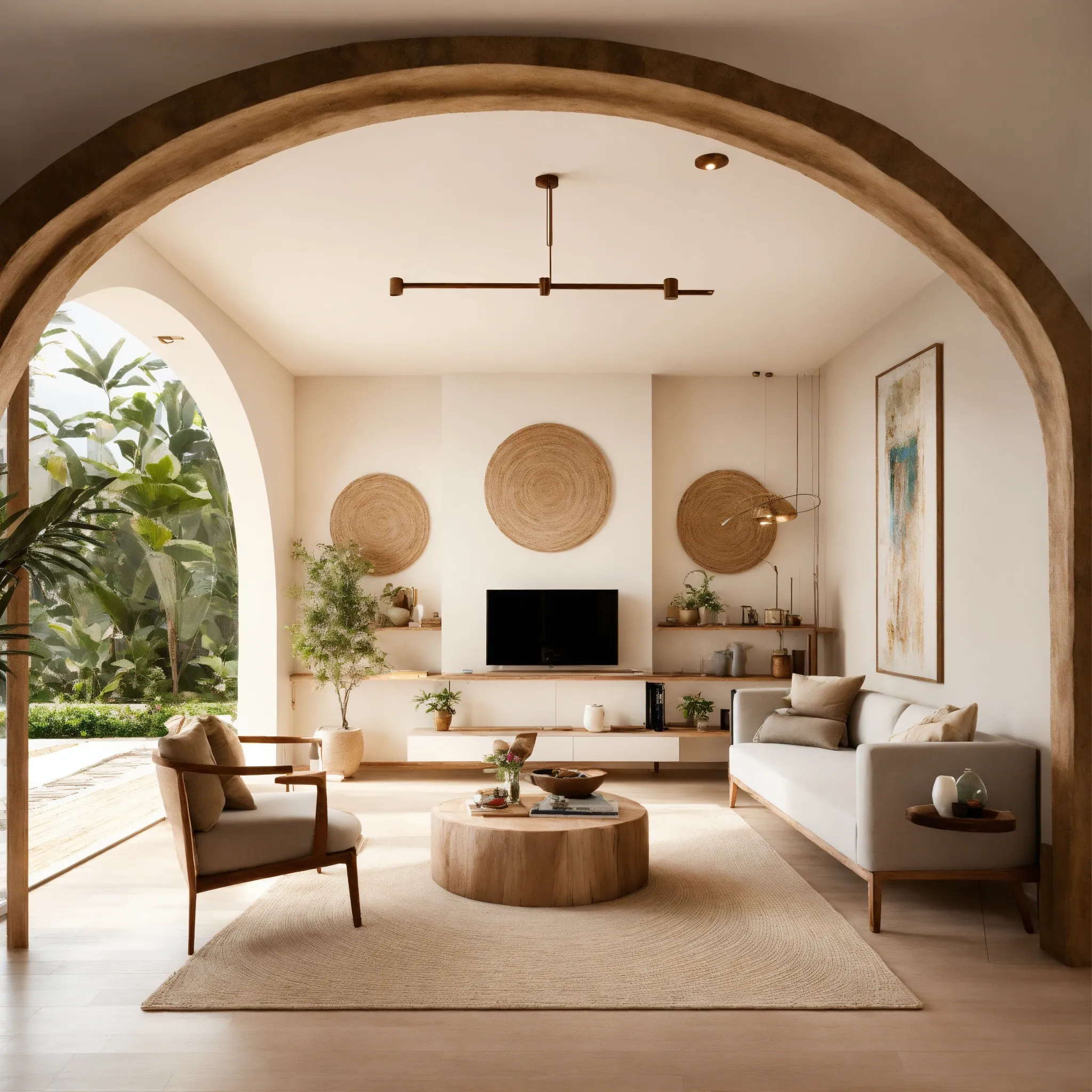 Adjustable modular shelving system in natural wood